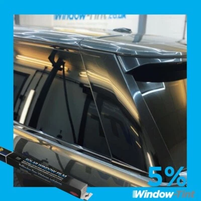 Film De Teintage De Fenêtre De Voiture - 50Cm X 3M - NOIR LIMO 5% - Photo 1/4