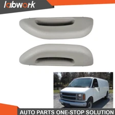 Labwork Front Left+Right Pair Inner Door Armrest Handle For 1996-2002 Chevy GMC