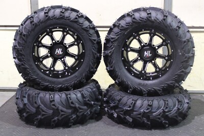 KAWASAKI MULE SX 27'' MUD LITE II & 14'' HL4 ATV TIRE & WHEEL KIT KAW1CA