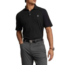 Polo Ralph Lauren men's Classic Fit Black Polo Shirt - Small - retail $110