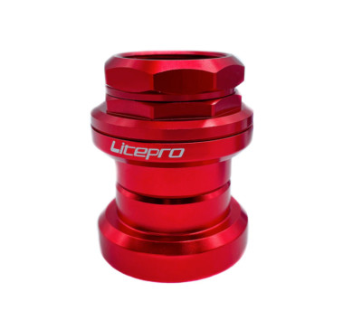Aluminium Threaded Headset for BROMPTON in RED
