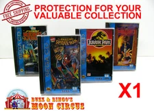 1x SEGA CD GAME CLEAR PROTECTIVE BOX PROTECTOR SLEEVE CASE - FREE SHIPPING!