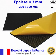 Plaque mousse 200x300 mm (ép. 3 mm) en polyéthylène pour isolation acoustique