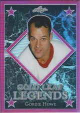 2017-18 Leaf Hockey Cards GORDIE HOWE #GGL-10 Gold Leaf Legends Pink 4/4