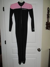 Henderson Hot Skins Sport Stirrup Jumpsuit Medium Pink/Black