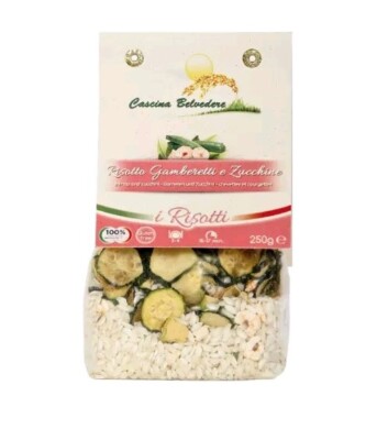 Risotto mit Garnelen und Zucchini 250g - CASCINA BELVEDERE
