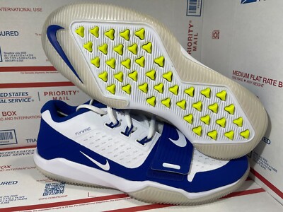 Nike Alpha Menace Turf Low Football Cleats White/Blue BV3997-101 Mens size 12 Nike Alpha Menace Turf Low  main image 4