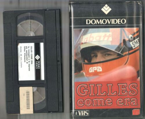 GILLES come era (1982) VHS DomoVideo 1a Ed. Gilles  Villeneuve  - Afbeelding 1 van 1