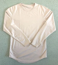 BYLT Lux Drop Cut Long Sleeve Shirt Mens Size Small Pink Crew Neck