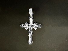 Sterling Silver 925 Jesus Christ Crucifix Cross Pendant