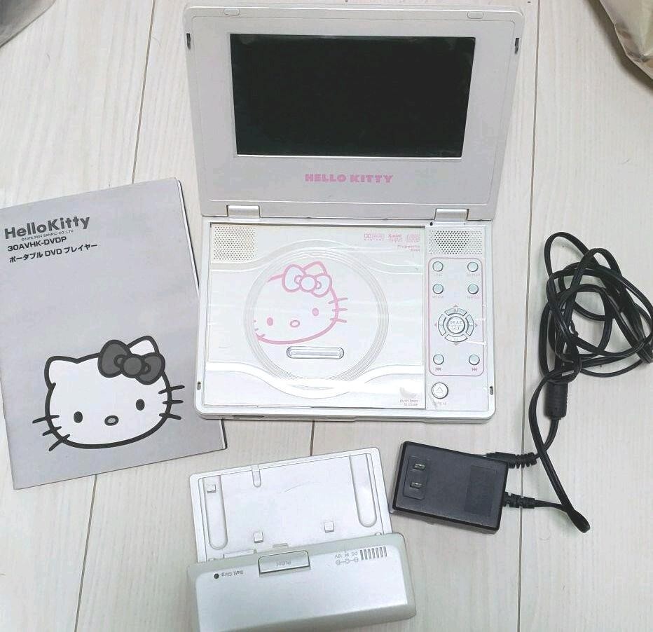 Sanrio ハローキティ ポータブルDVDプレーヤー Amazon | AVOX 10型ポータブルDVDプレーヤー キティモデル(ピンク