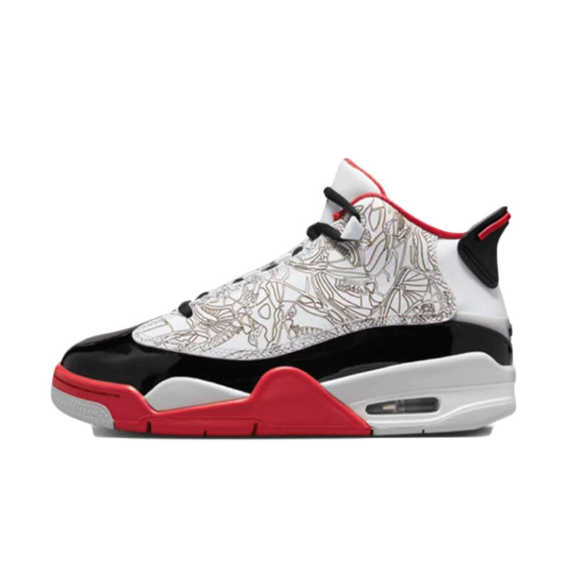 Air Jordan Dub Zero GS White/True Red-Black Shoes DV1360-160 | eBay