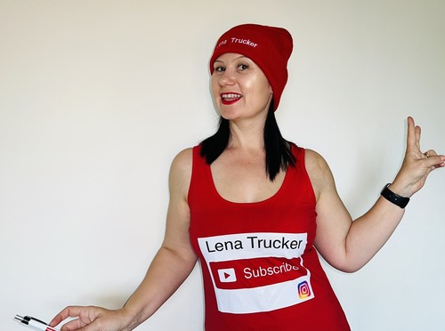 Lena Trucker Red beanie - 第 4/7 張圖片