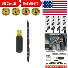 KNECT 11-in-1 HVAC Multi-Bit Screwdriver/Nut Driver, Impact Rated with Philli...