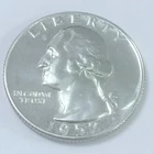 1957 Washington Proof Quarter- 90% Silver- MS Mint State Details  #7433