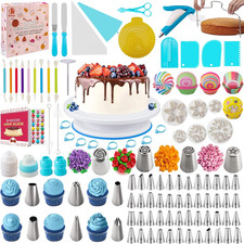Kit Pasticceria Decorazioni Torte Set 301 Pezzi,  Utensili Pasticceria Con Piatt