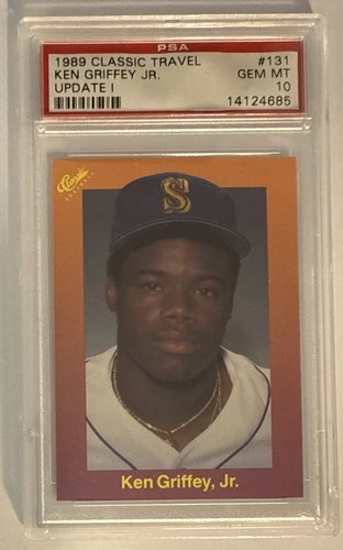 1989 Classic Travel UPDATE I / Ken Griffey Jr. ROOKIE / PSA 10 GEM MINT