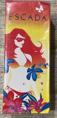 Escada SUNSET HEAT Perfume EDT 3.3oz 100ml RARE NEW IN BOX