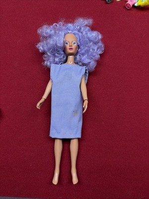 Jem & the Holograms Shana Doll Curly Purple Hair Vtg 1985 Hasbro  