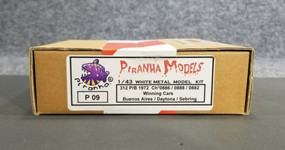 #ad Piranha Models 1 43 Scale White Metal Kit Ferrari 312 P B 1972 P 09 $199.95