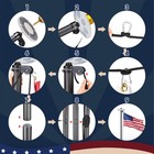 Yescom Bravery 20ft LED Solar Light Sectional Flag Pole Kit Outside Black — photo 8