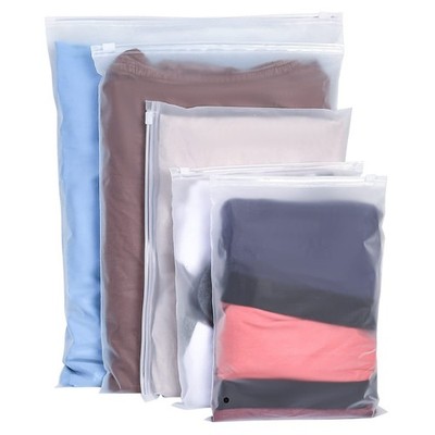 30 PCS Clothes Packaging Bags Plastic Reusable Zip Waterproof Organizers