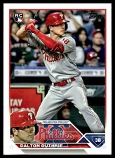 2023 Topps Dalton Guthrie Rookie Philadelphia Phillies #398