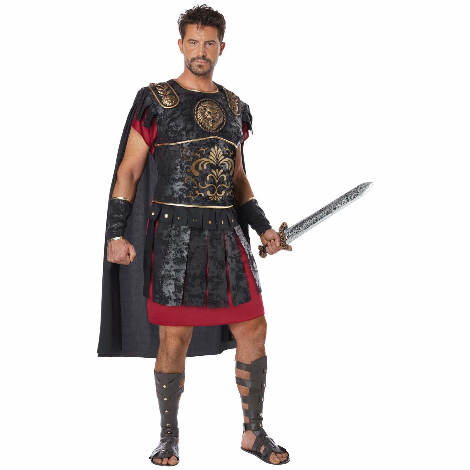 Disfraz de guerrero romano de lujo gladiador espartano Hércules soldado adulto para hombre