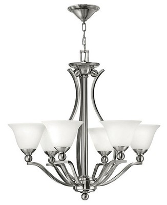 Hinkley Lighting H4656 Bolla 6 Light 1 Tier Chandelier - Nickel