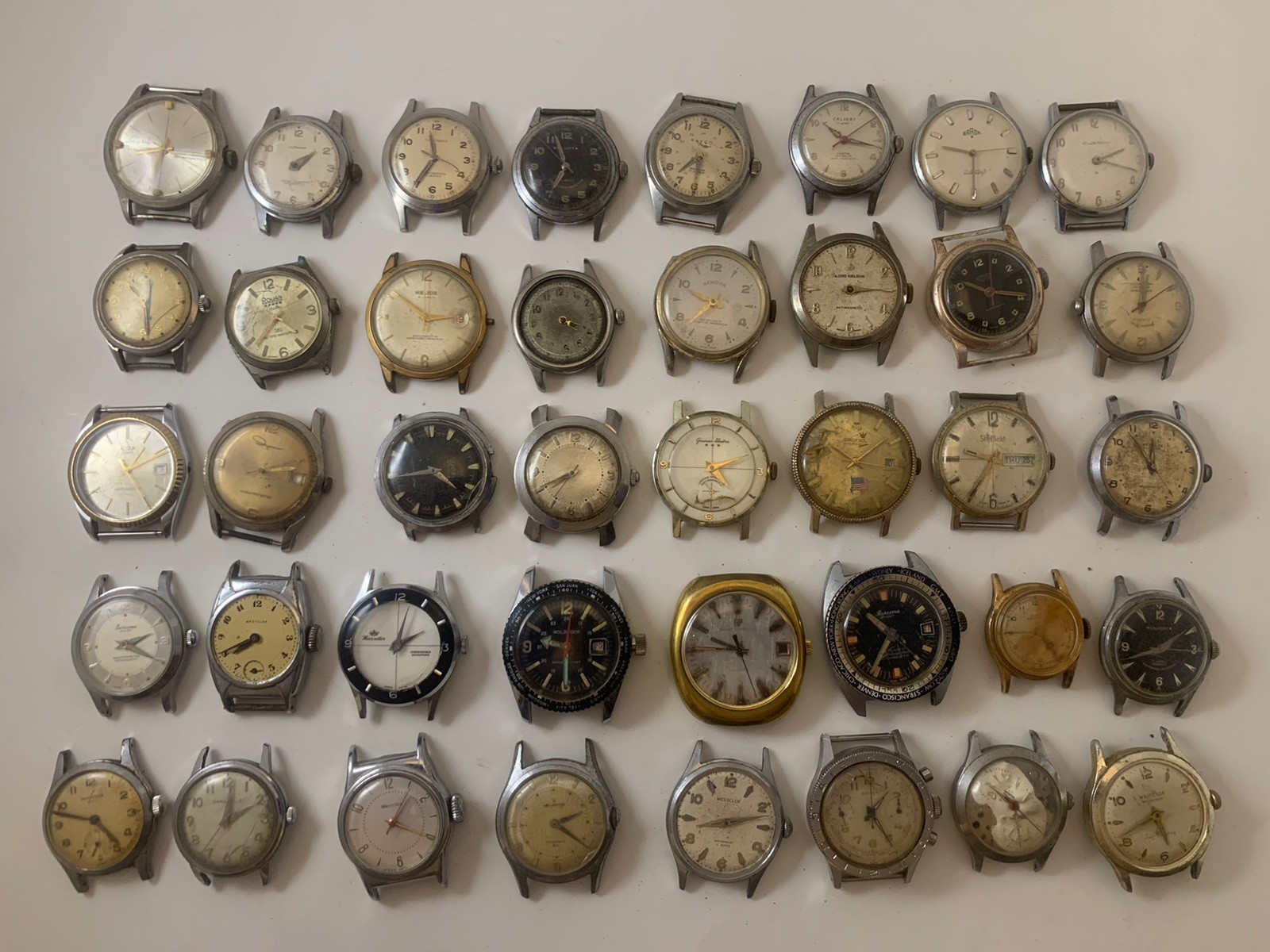 Brands Misc. Lot #0009 Watches 40 Vintage Parts or Repair - vintagewatches.pk
