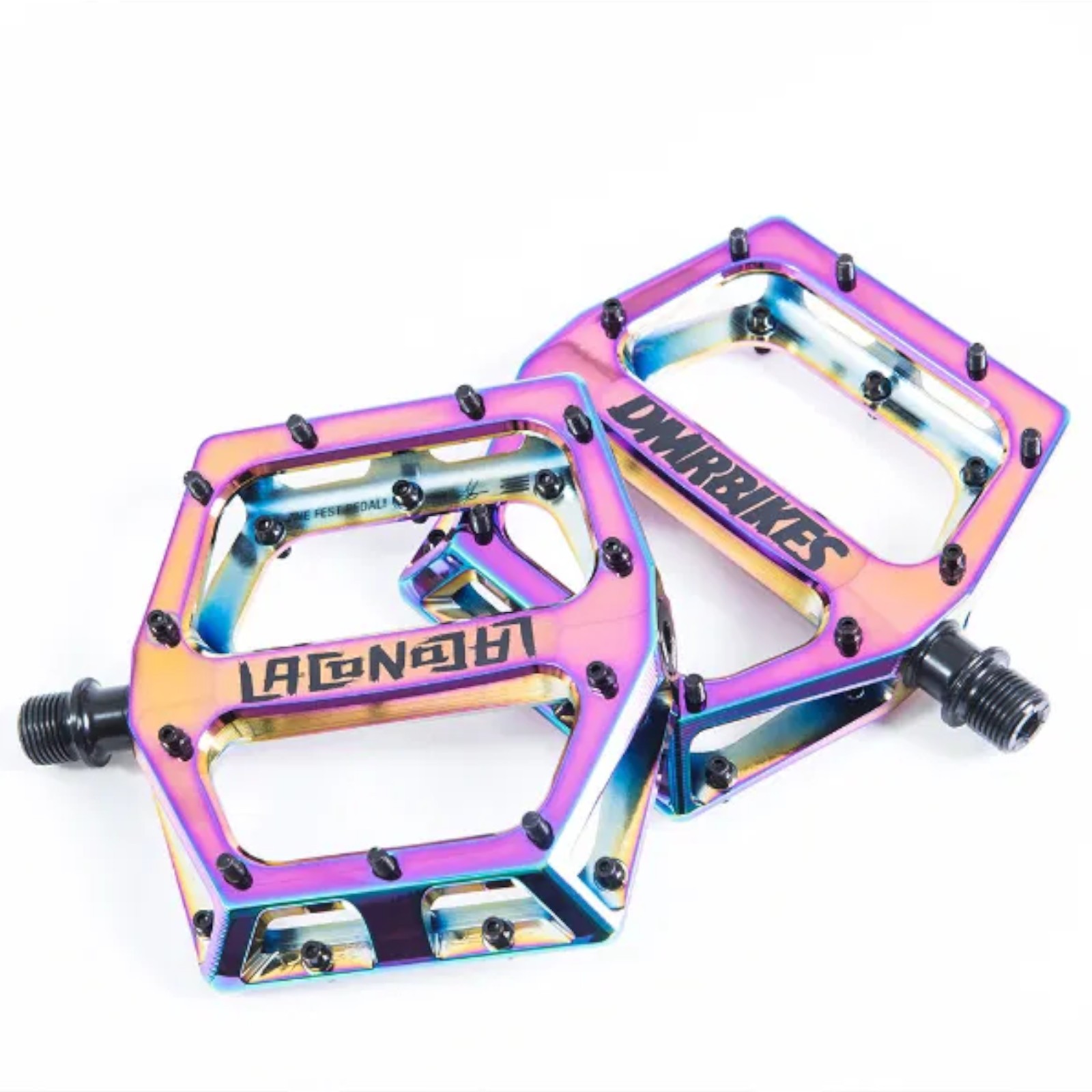 DMR Vault Pedals Lacon Signature MTB Flat Alloy Platform CroMo 9/16 Oil Slick