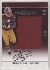 2017 Panini Preferred Rookie Silhouettes 12/99 Samaje Perine #100 Auto 3wl