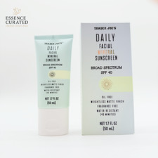 Trader Joe's Facial Mineral Sunscreen SPF 40 - 1.7oz/50ml - Exp 3/2027