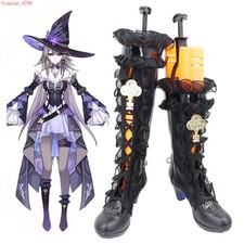 Game Honkai: Star Rail Herta Gothic Womens Shoes Cosplay Props Boots Custom Made
