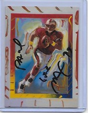 Football Card IP auto PETER MAX artist Steve Young art insert 49ers #PM7 RARE
