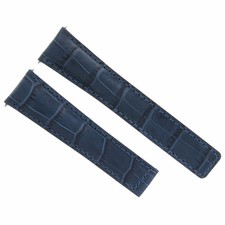 20MM LEATHER BAND STRAP DEPLOYMENT CLASP FOR TAG HEUER CARRERA WAR201E BLUE