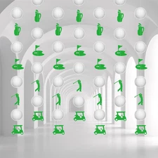 Golf Party Decorations 7 Pcs Golf Themed Cart Hanging Decorations for Sports Bir
