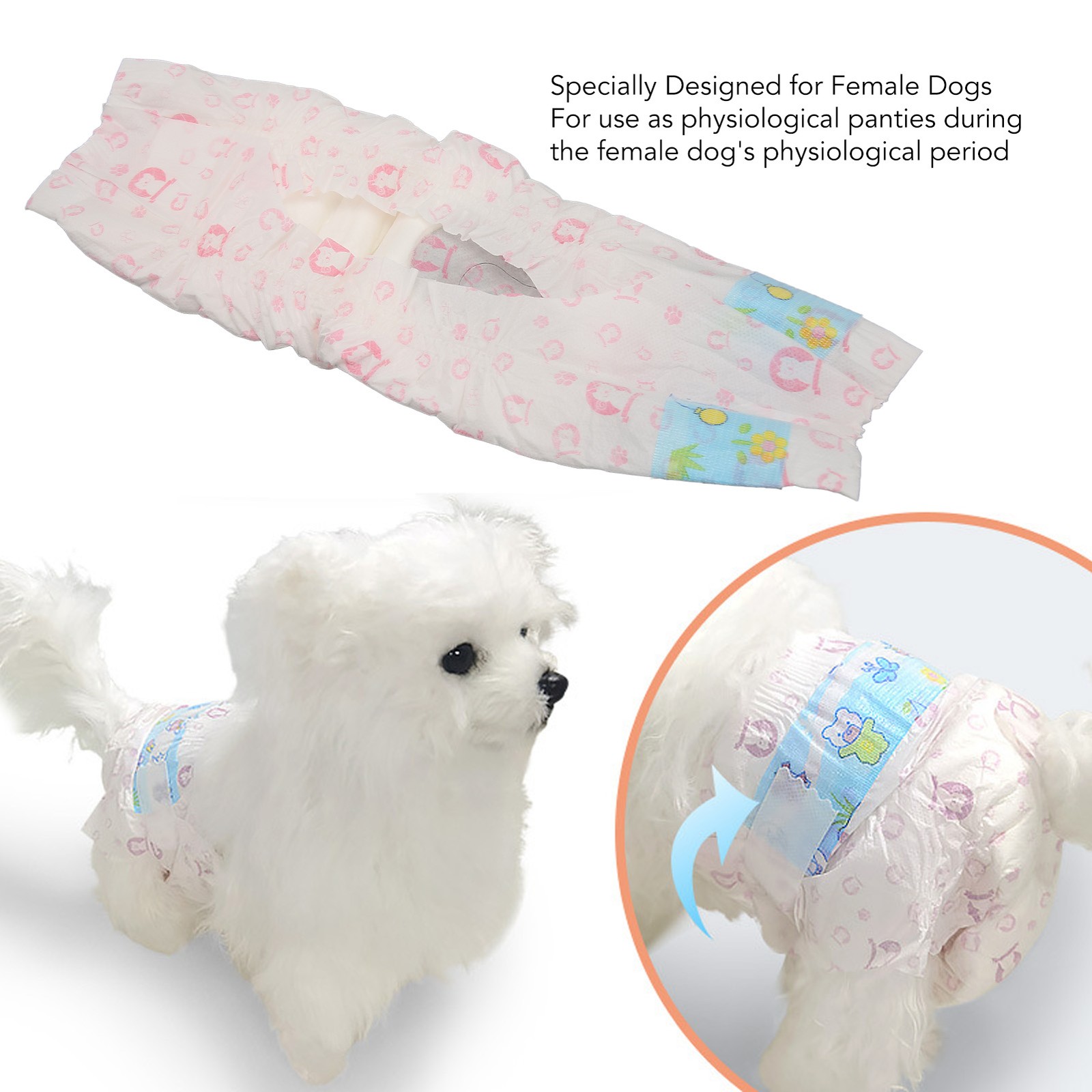 Female Dog Diapers Disposable Breathable Leakage Proof Strong Absorbent Puppy Di