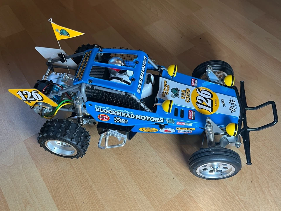 Tamiya Wild One Off-Roader Blockhead Motors 2WD 1:10, gebaut, ohne FS - Bild 2 von 4