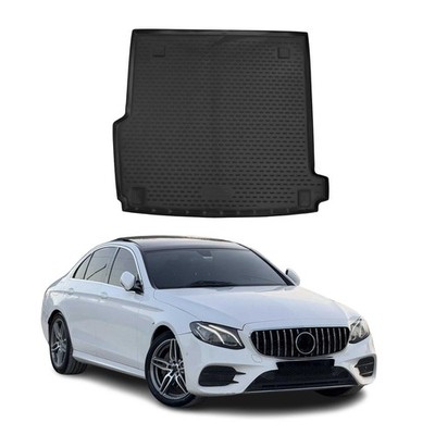 OMAC Cargo Mats Liner for Mercedes E Class W213 Sedan 2017-2020 Rubber TPE Black