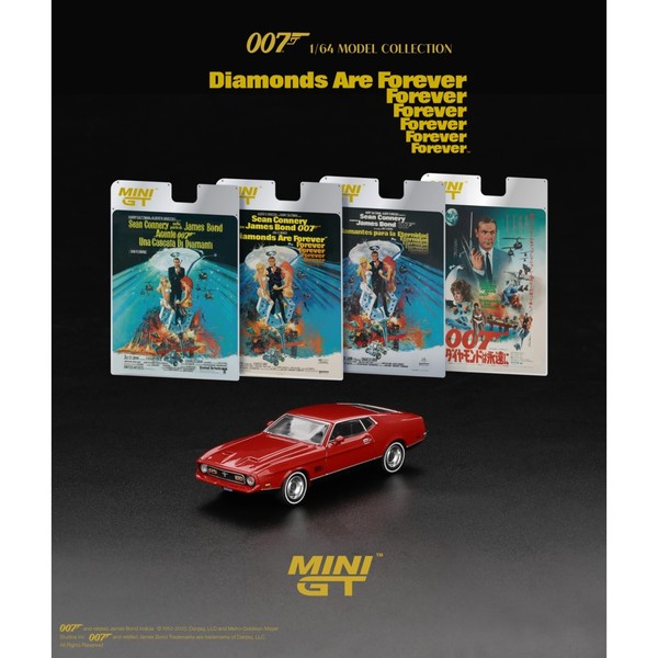 Mini Gt James Bond 1971 Ford Mustang Mach 1 Diamonds Are Forever MGT00905-007E-image