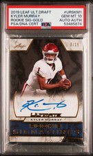 2019 Leaf Ultimate Draft Signature Gold #URSKM1 Kyler Murray RC PSA 10 3/15
