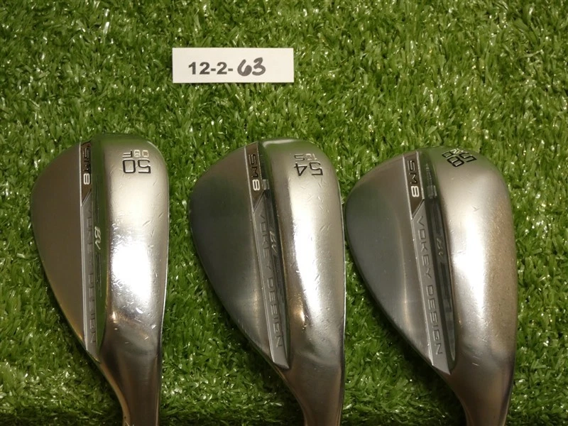 Titleist Vokey SM8 50/54/58* Gap/Sand/Lob Wedge Set Recoil F3 Regular Graphite - Image 2 of 4