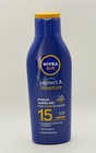 NIVEA Sun Protect & Moisture SPF15 200ml UVA UVB Water Resistant Sun Lotion