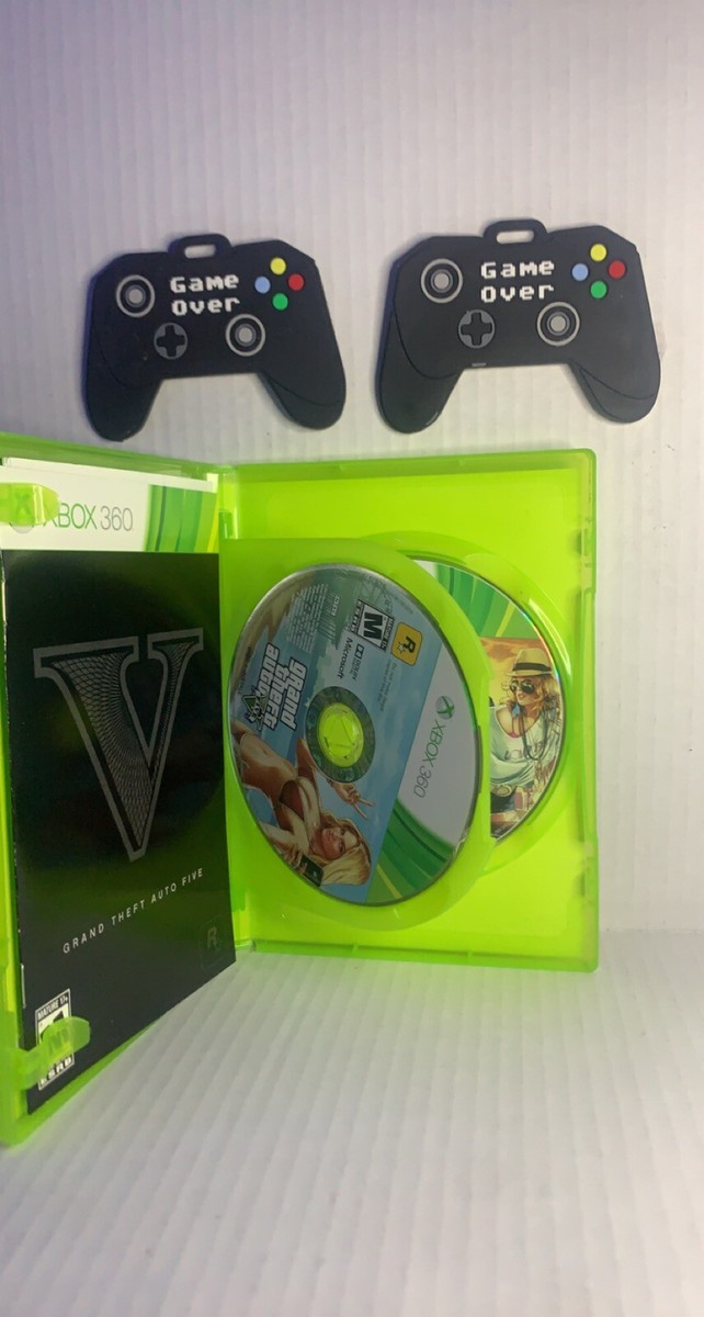 GTA GRAND THEFT AUTO V 5 MICROSOFT XBOX 360 GAME COMPLETE w/MANUAL & MAP  Tested