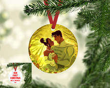 PRINCESS  THE FROG TIANA NEEVA OUR FIRST CHRISTMAS 2023 PERSONALIZED ORNAMENT
