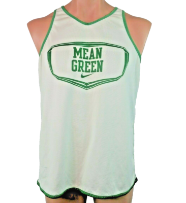 #ad #ad Univ North Texas UNT NIKE Track Mean Green Jersey Reversible Player Issue #13 L $100.00