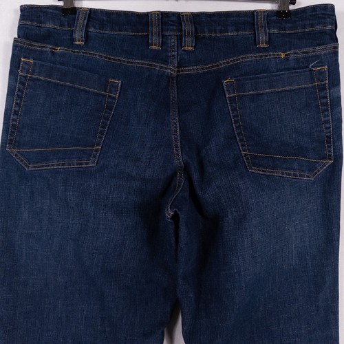 Pantalones de mezclilla tácticos 5,11 40 x 34 azules ajustados rectos múltiples bolsillos informales trabajo viaje - Imagen 4 de 9