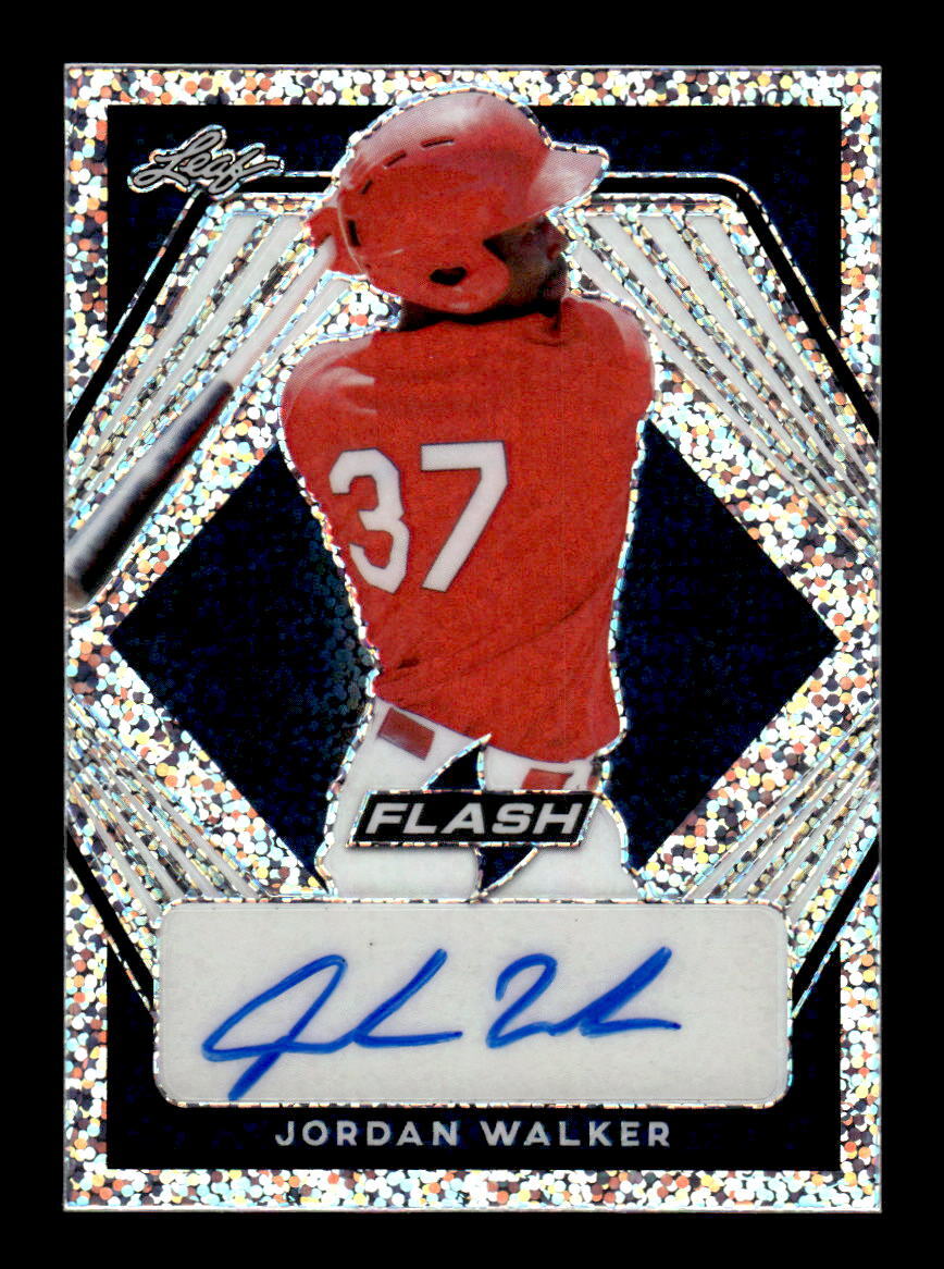 2021 Leaf Flash #BA-JW1 Jordan Walker Navy #/99