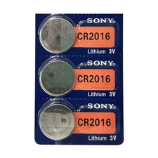 SONY  CR2016  LITHIUM 3V  BATTERY 3Pcs